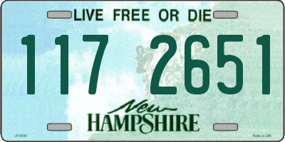 NH license plate 1172651