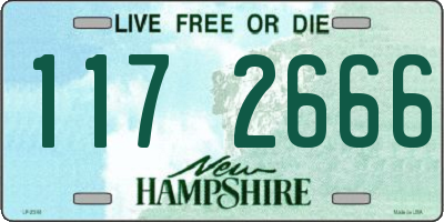 NH license plate 1172666