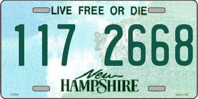 NH license plate 1172668