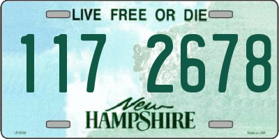 NH license plate 1172678