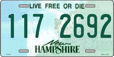 NH license plate 1172692