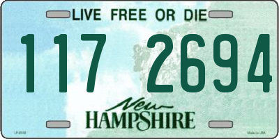 NH license plate 1172694