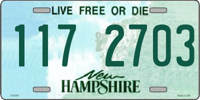 NH license plate 1172703