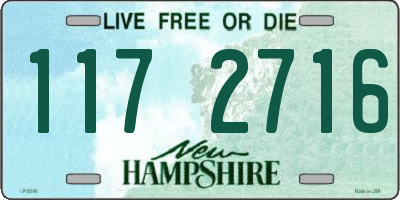 NH license plate 1172716