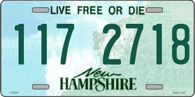 NH license plate 1172718
