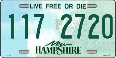 NH license plate 1172720