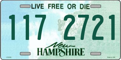 NH license plate 1172721