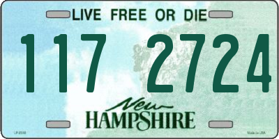 NH license plate 1172724