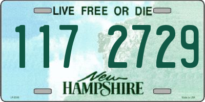 NH license plate 1172729