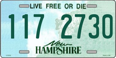 NH license plate 1172730