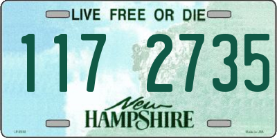NH license plate 1172735