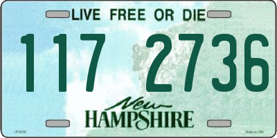 NH license plate 1172736