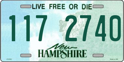 NH license plate 1172740