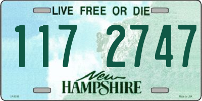 NH license plate 1172747