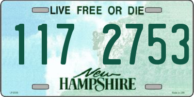 NH license plate 1172753