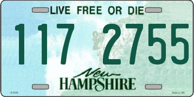NH license plate 1172755