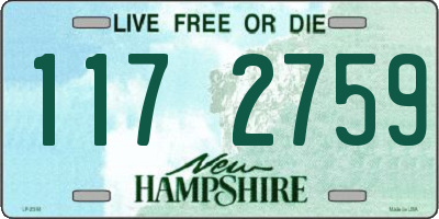 NH license plate 1172759