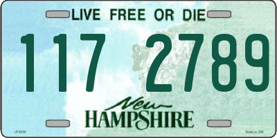 NH license plate 1172789
