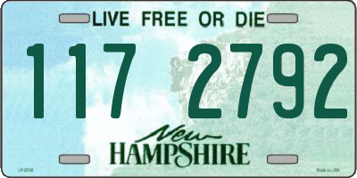 NH license plate 1172792