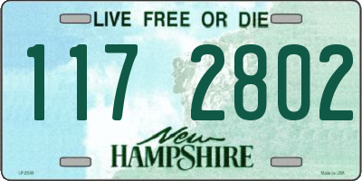 NH license plate 1172802