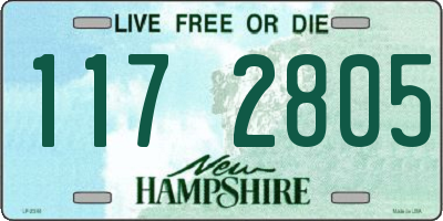 NH license plate 1172805