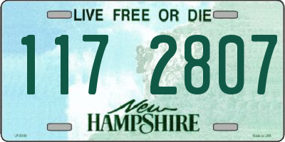 NH license plate 1172807