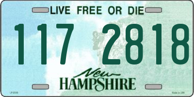 NH license plate 1172818