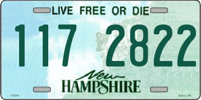 NH license plate 1172822