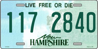 NH license plate 1172840