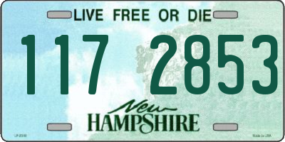 NH license plate 1172853