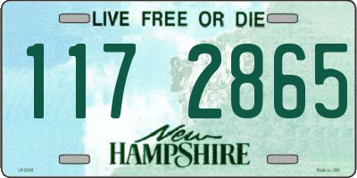 NH license plate 1172865