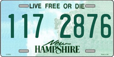 NH license plate 1172876
