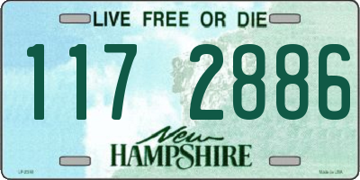 NH license plate 1172886