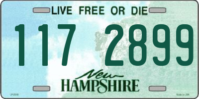 NH license plate 1172899