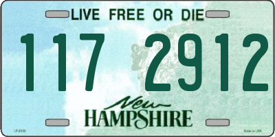 NH license plate 1172912