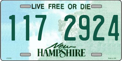 NH license plate 1172924