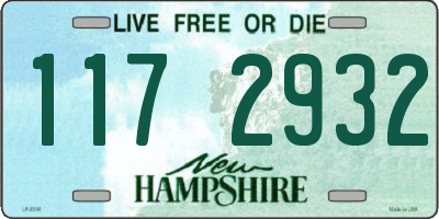 NH license plate 1172932