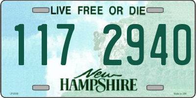 NH license plate 1172940