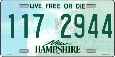 NH license plate 1172944