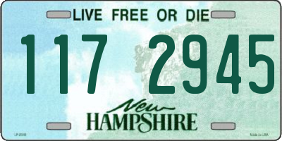 NH license plate 1172945