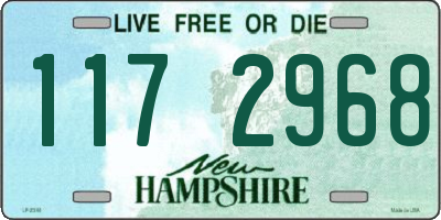 NH license plate 1172968