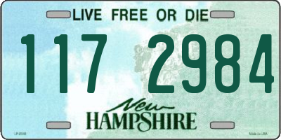 NH license plate 1172984