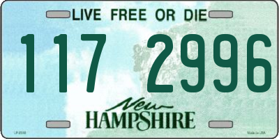 NH license plate 1172996