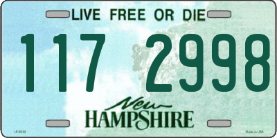 NH license plate 1172998