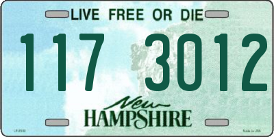 NH license plate 1173012