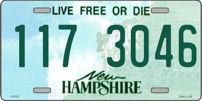 NH license plate 1173046
