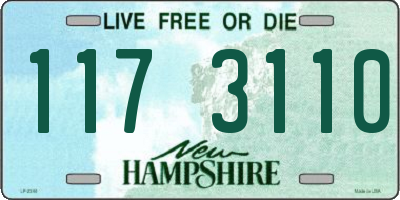 NH license plate 1173110