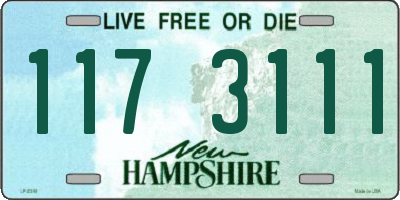 NH license plate 1173111