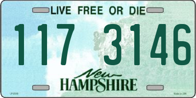 NH license plate 1173146