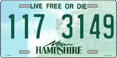 NH license plate 1173149